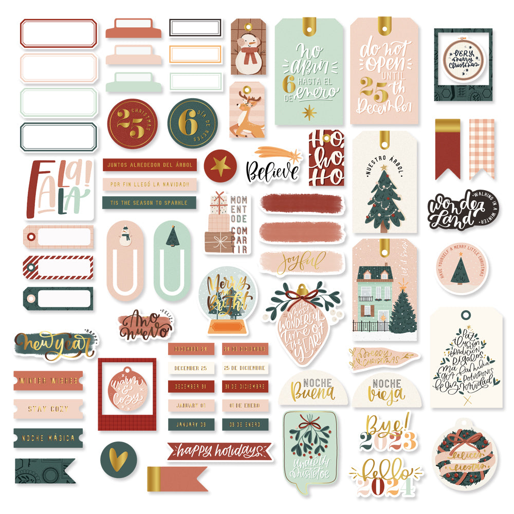 Die cuts lettering CELEBRATE