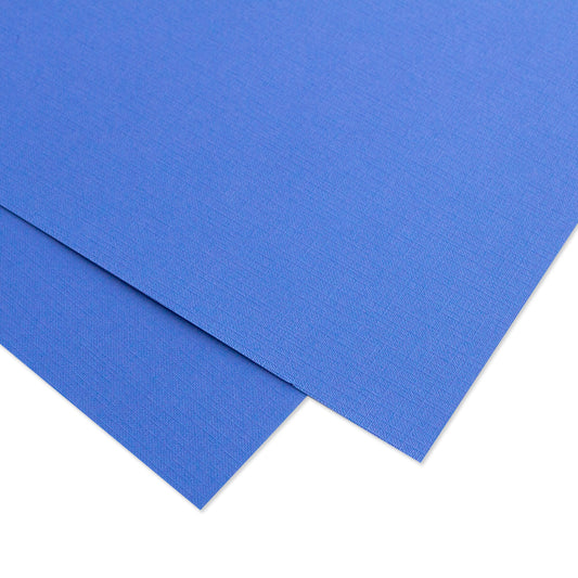 Cartulina PREMIUM Textura Tela Mintopía 12"x12" Azul eléctrico