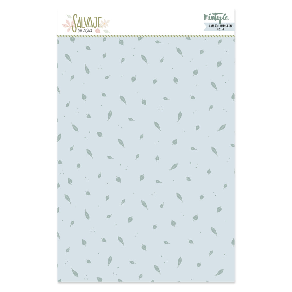 Carpeta de embossing 6"x8" Hojas SALVAJE