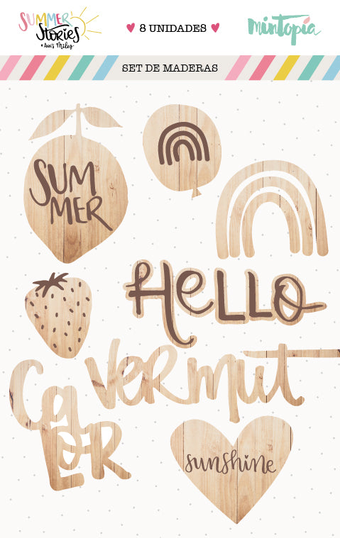 Set de maderitas Summer Stories