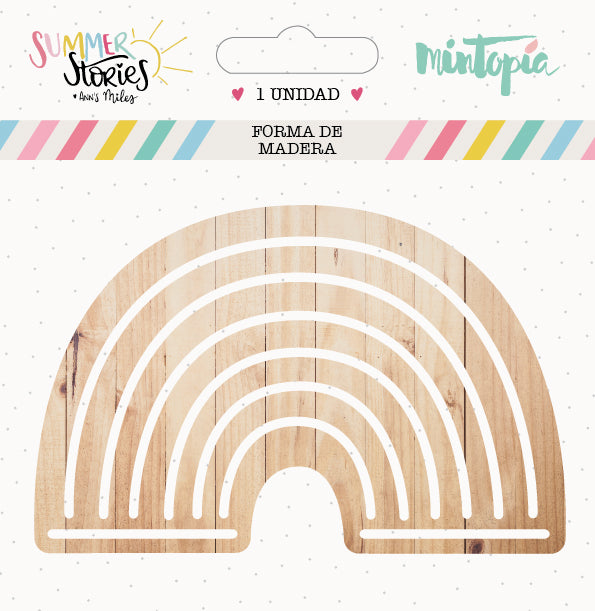 Arcoiris de madera 9 cm