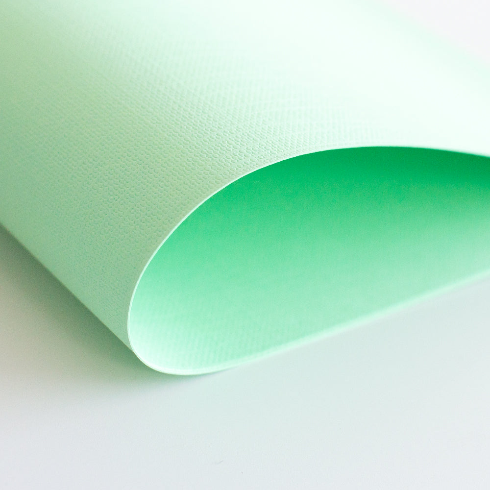 Cartulina PREMIUM Textura Tela Mintopía 12x12" Menta
