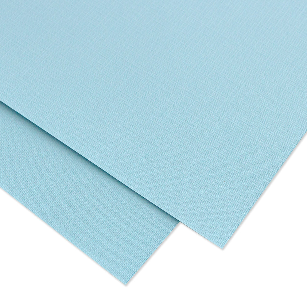 Cartulina PREMIUM Textura Tela Mintopía 12x12" Turquesa
