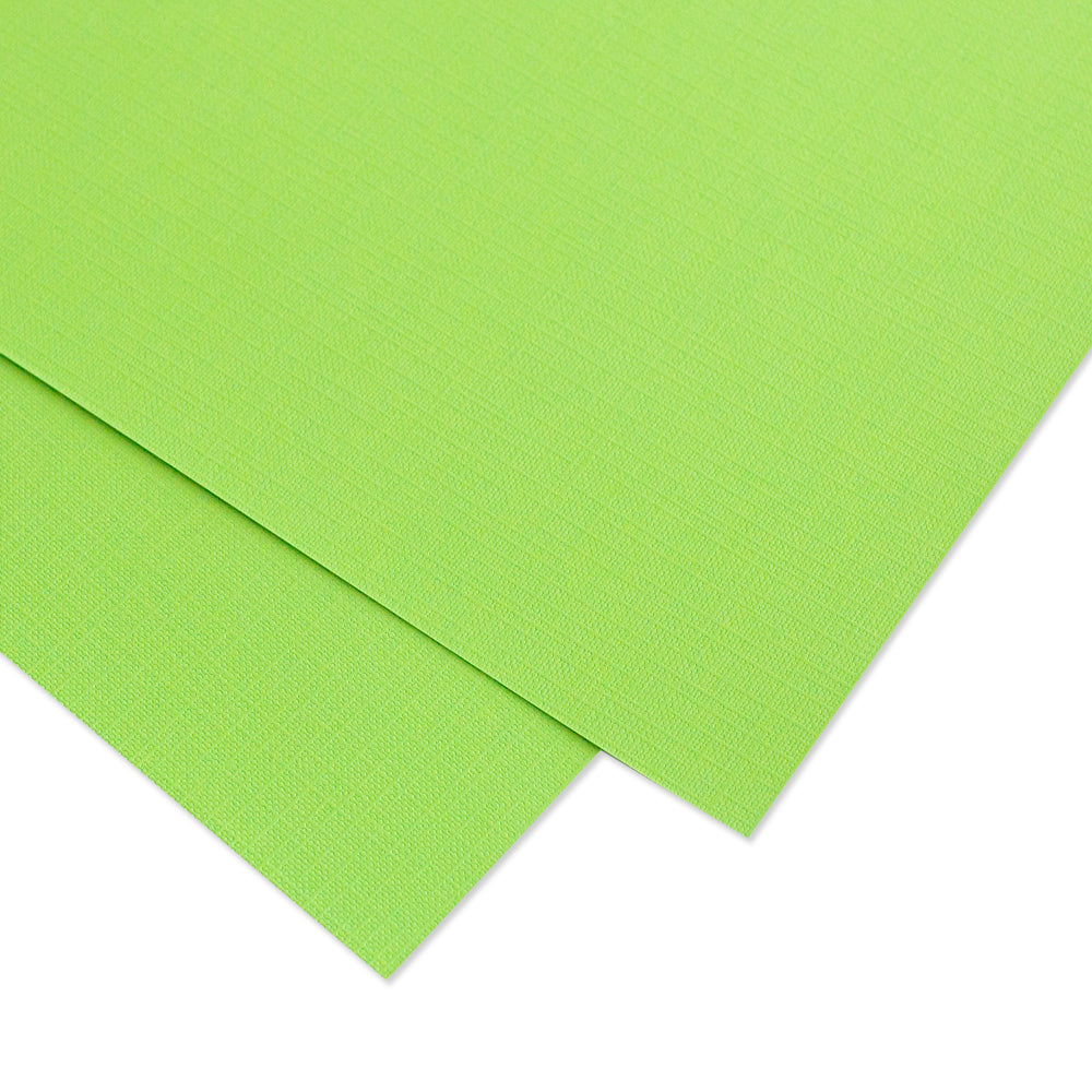 Cartulina PREMIUM Textura Tela Mintopía 12x12" Bosque