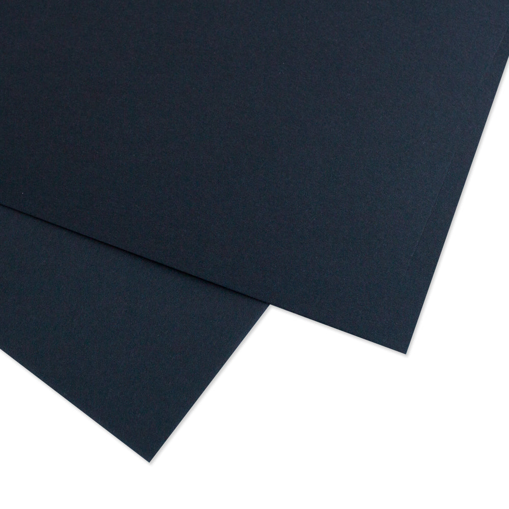 Cartulina PREMIUM Textura Lisa Mintopía 12x12" Negro