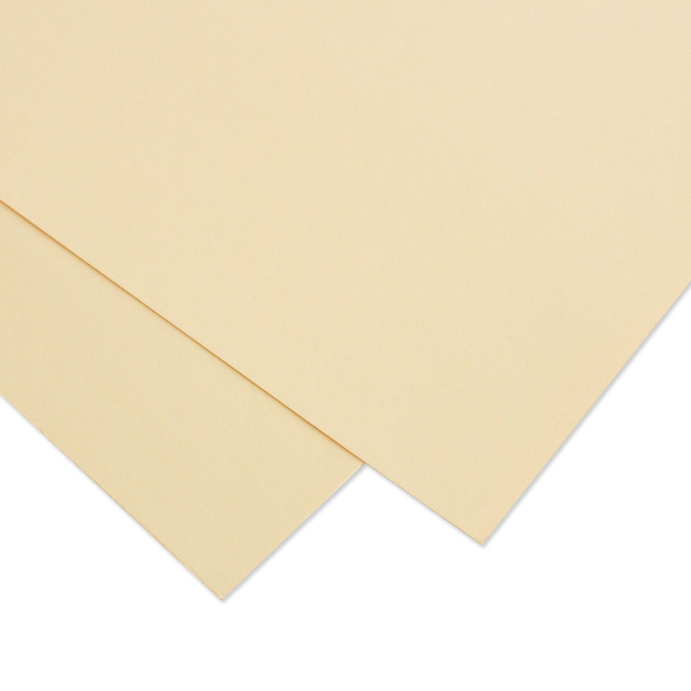 Cartulina PREMIUM Textura Lisa Mintopía 12x12" Vainilla