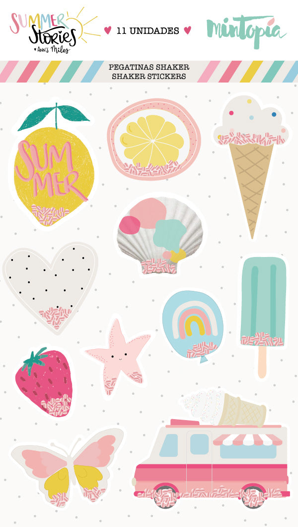 Pegatinas shaker Summer Stories