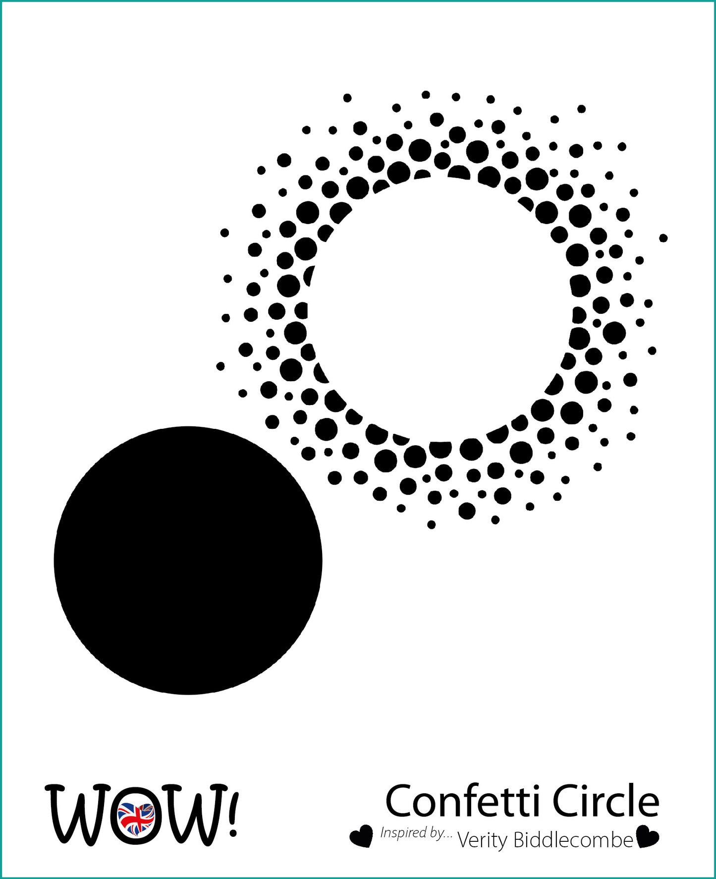 Stencil Wow - Confetti Circle (by Verity Biddlecombe)