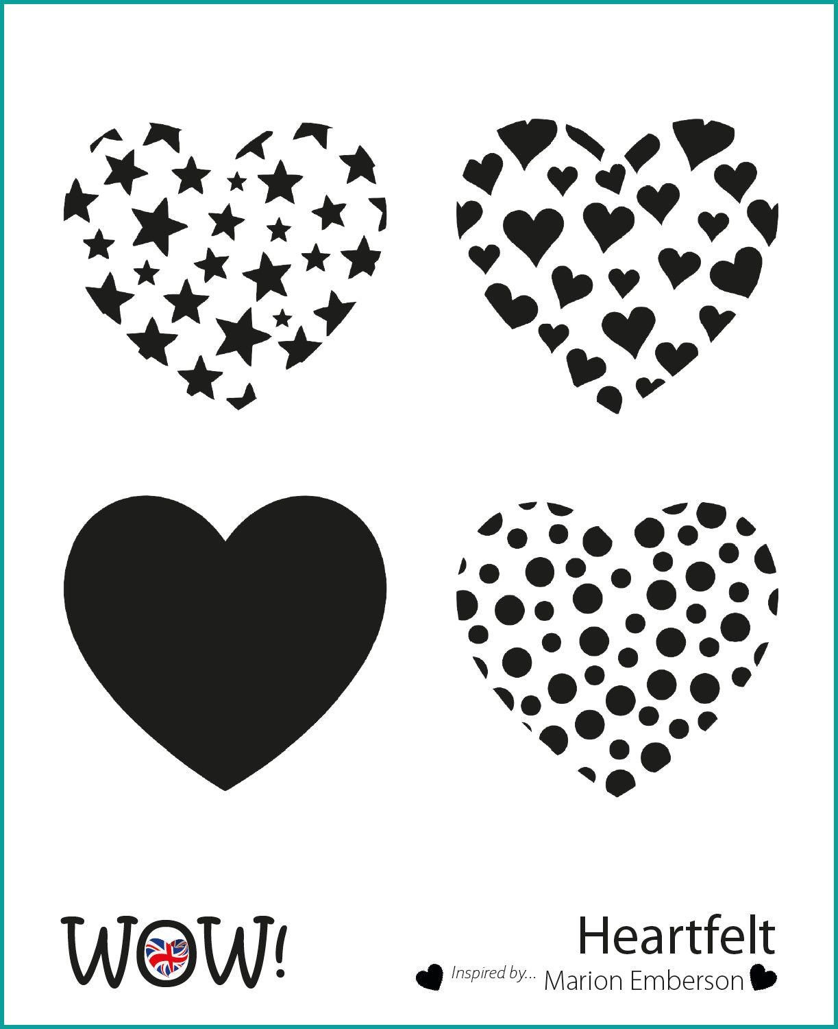 Stencil Wow - Heartfelt (by Marion Emberson)