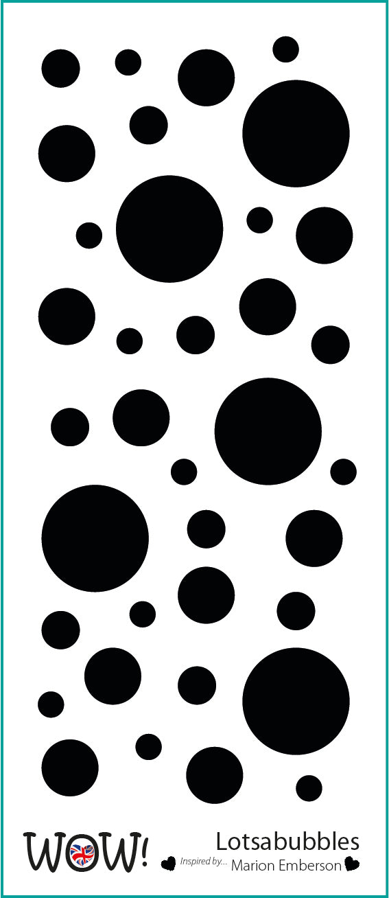 Stencil Wow - Lotsabubbles (by Marion Emberson)
