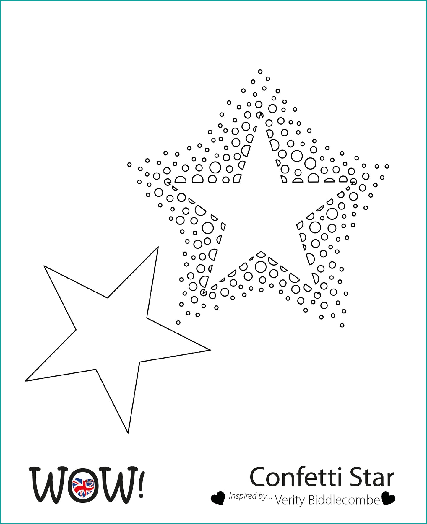 Stencil Wow - Confetti Star (by Verity Biddlecombe)