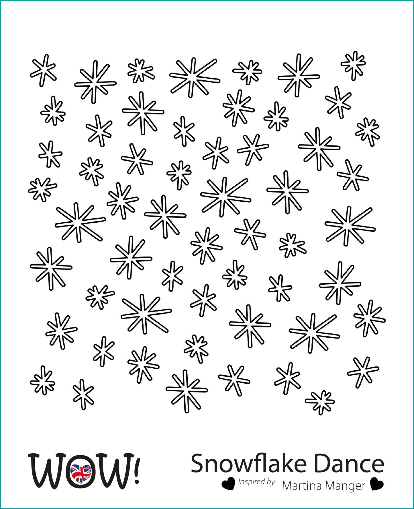 Stencil Wow - Snowflake Dance (by Martina Manger)