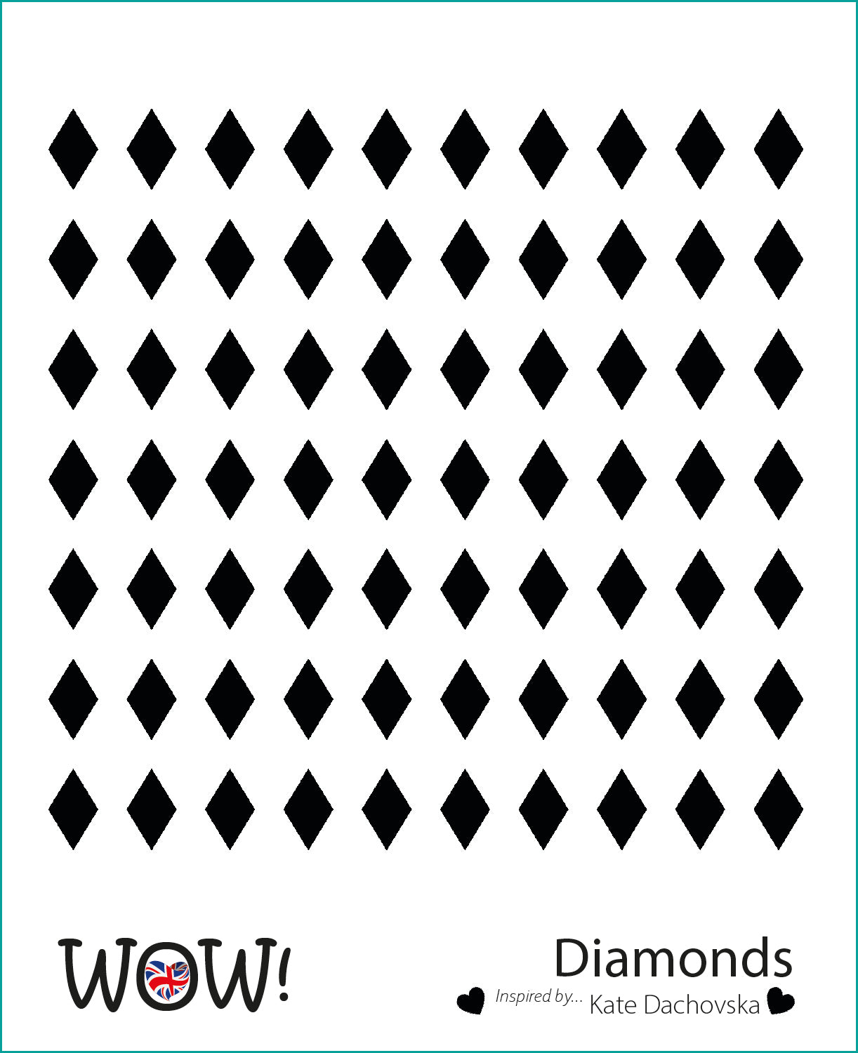 Stencil Wow - Diamonds (by Katerina Dachovska)