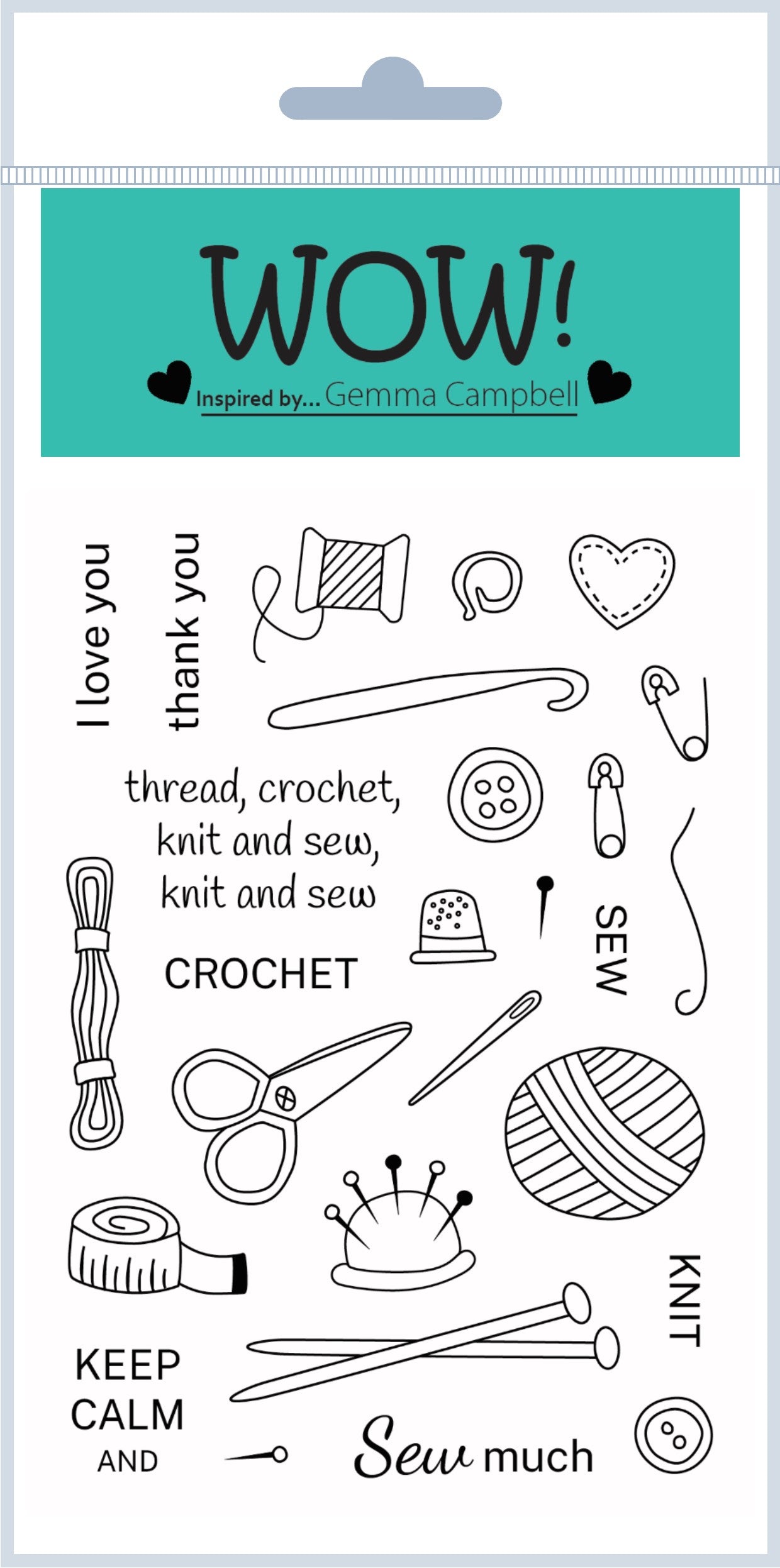 Set de sellos Simply Sew (by Gemma Campbell)