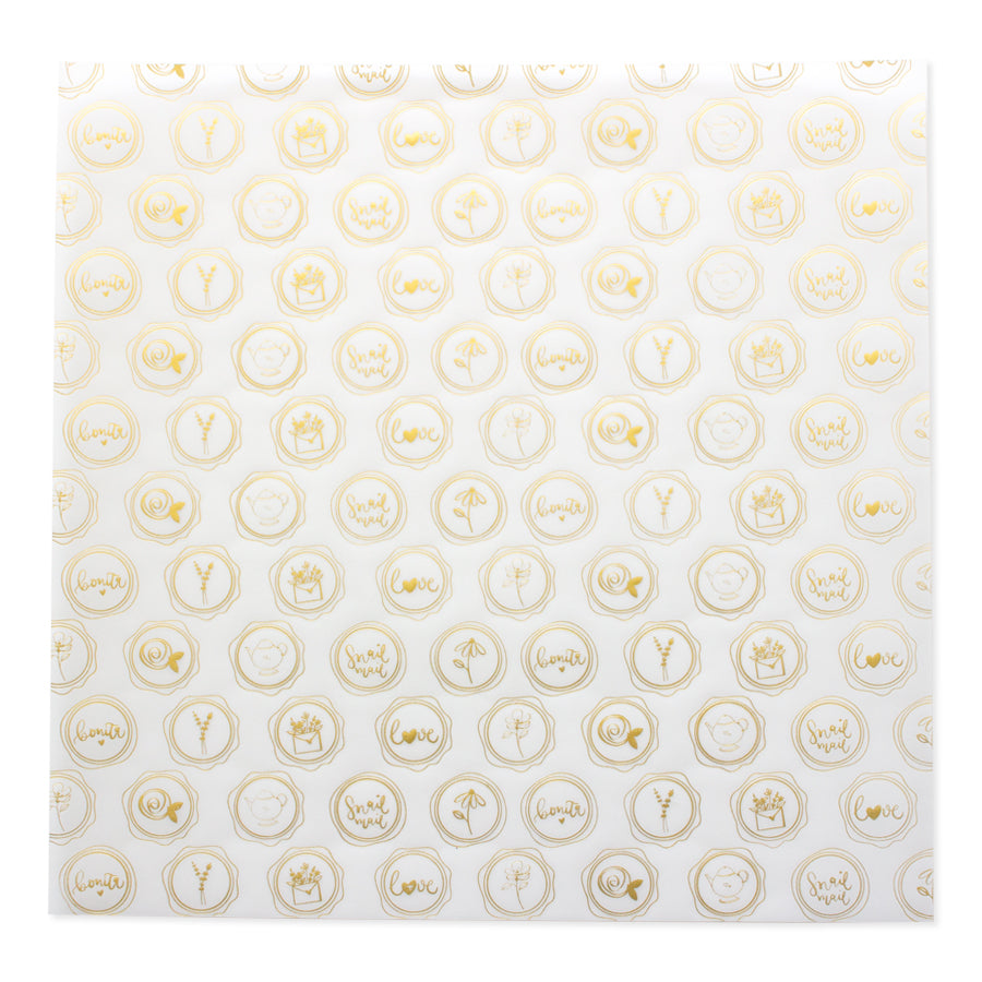 Vellum 12x12 Lacres foil dorado