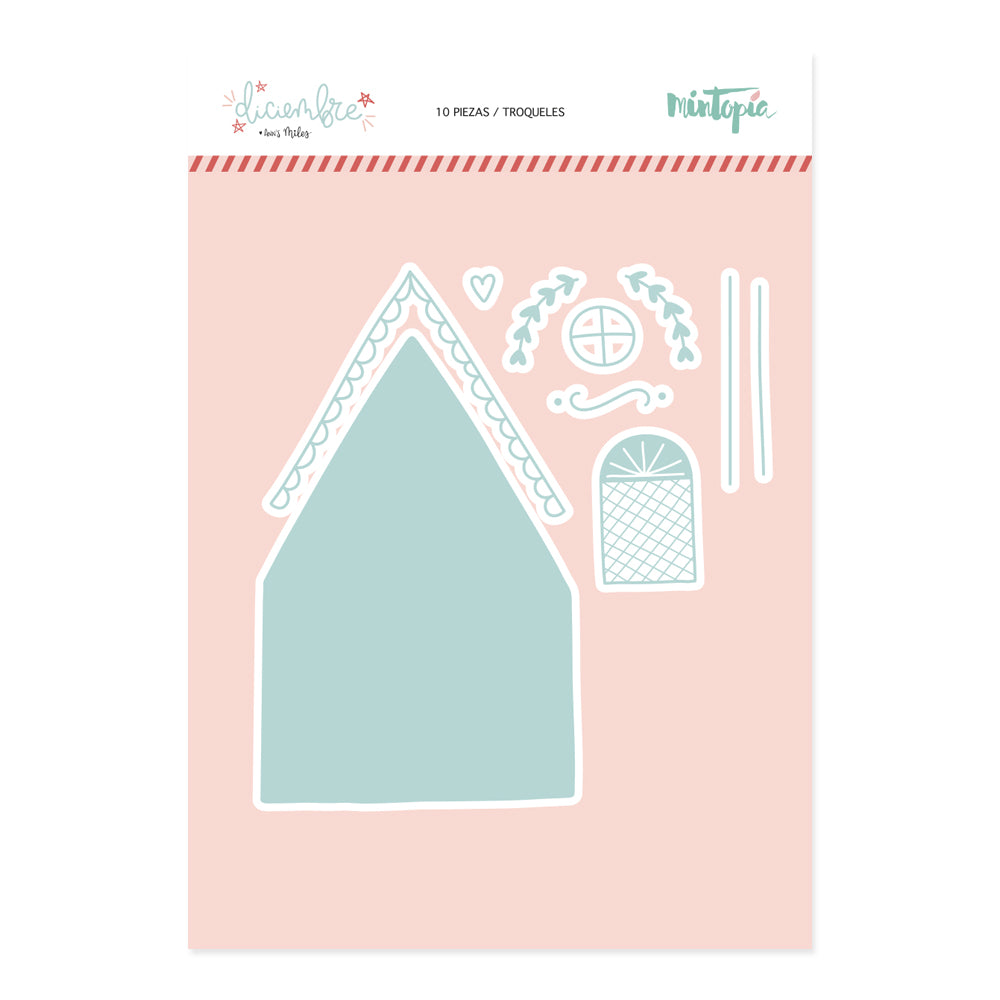 Troquel Diciembre de Mintopía Casita de jengibre
