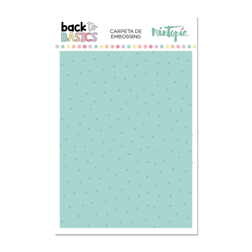 Carpeta embossing lunares Back to Basics