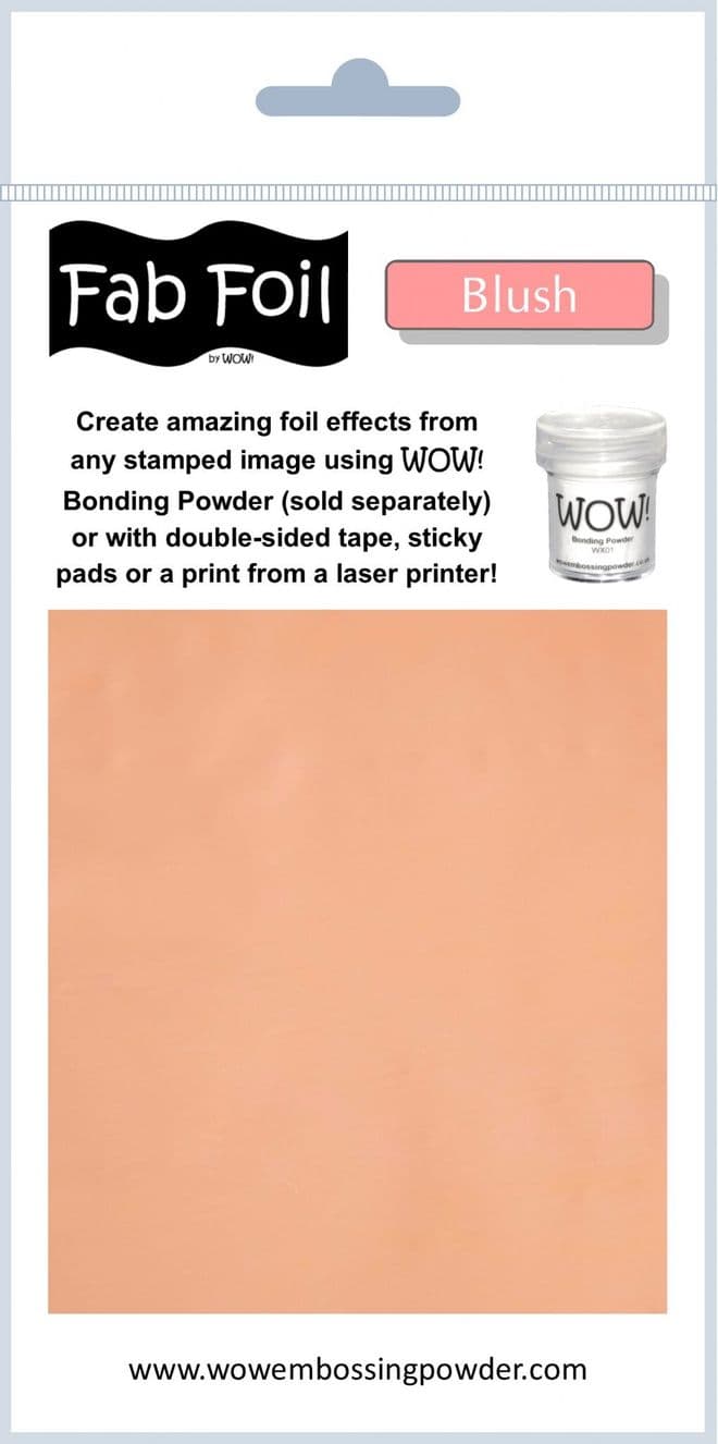 Wow Fab Foil hoja de 10 cm x 1 metro Blush