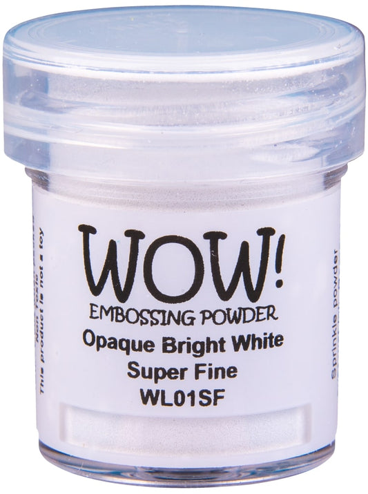 Polvos de embossing Opaque Bright White - Super Fine