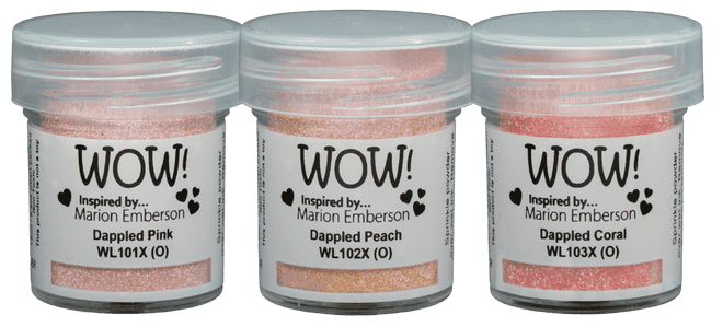 Polvos de embossing Wow - Trio Dappled Effects Marion Emberson