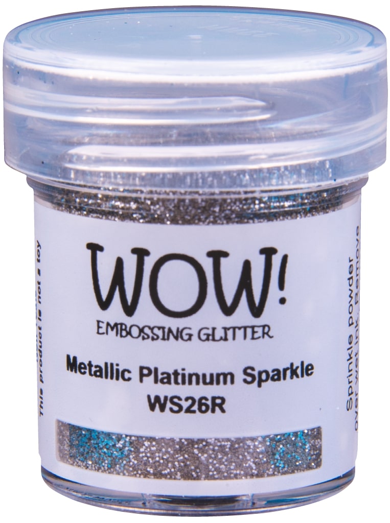 Polvos de embossing Metallic Platinum Sparkle - Regular