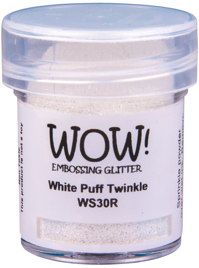 Polvos de embossing White Puff Twinkle - Regular