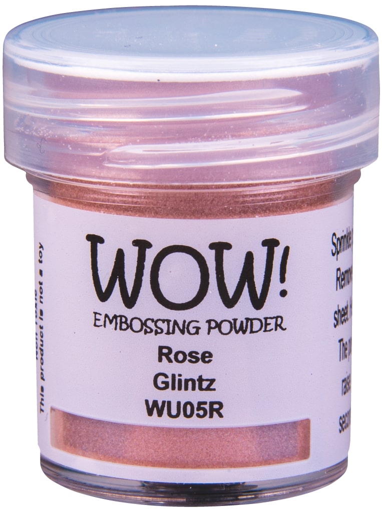 Polvos de embossing Rose Glintz - Regular