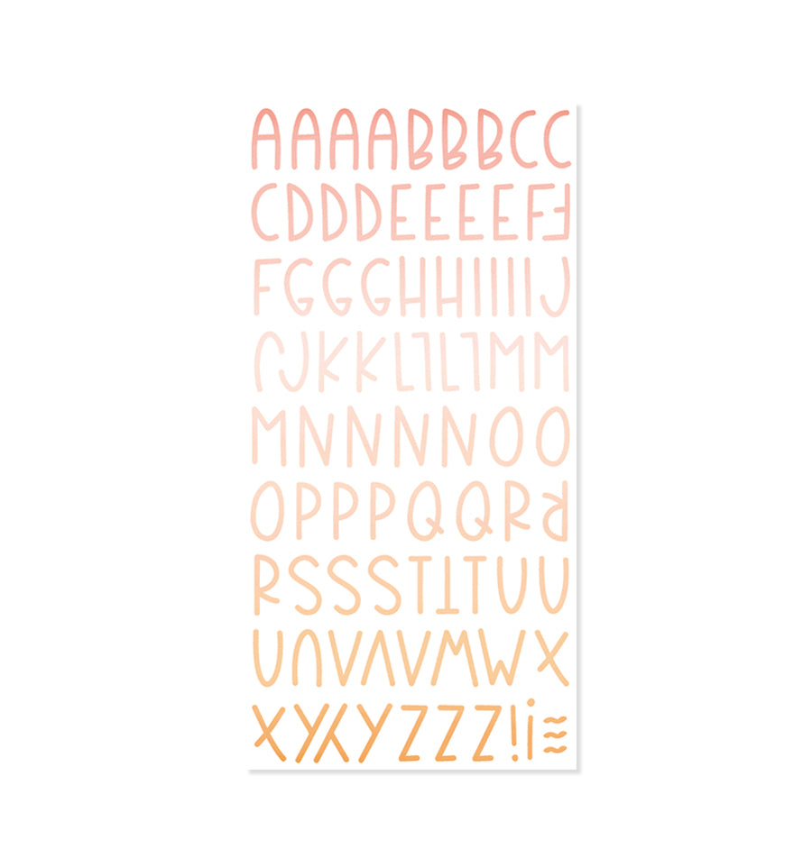 Alfabeto chipboard Aloha
