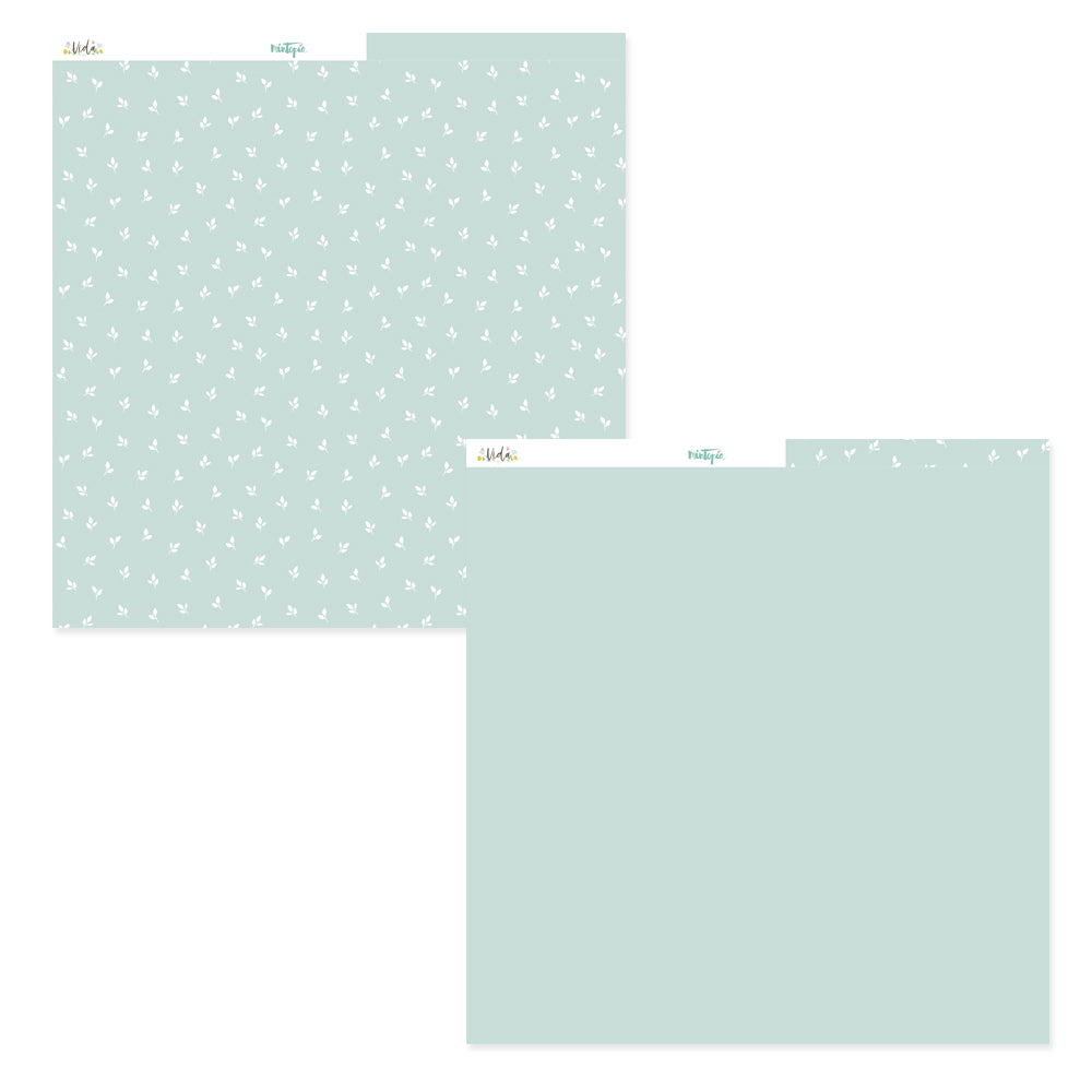 Cartulina estampada De Luxe 12x12" Mintopía Basic 6