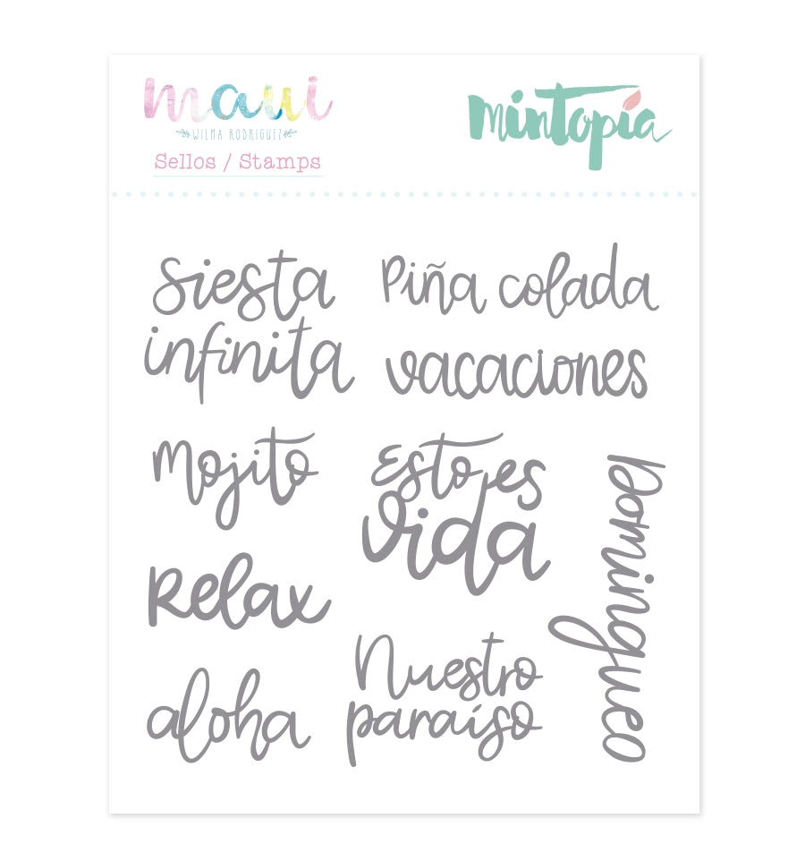 Sello Palabras veraniegas