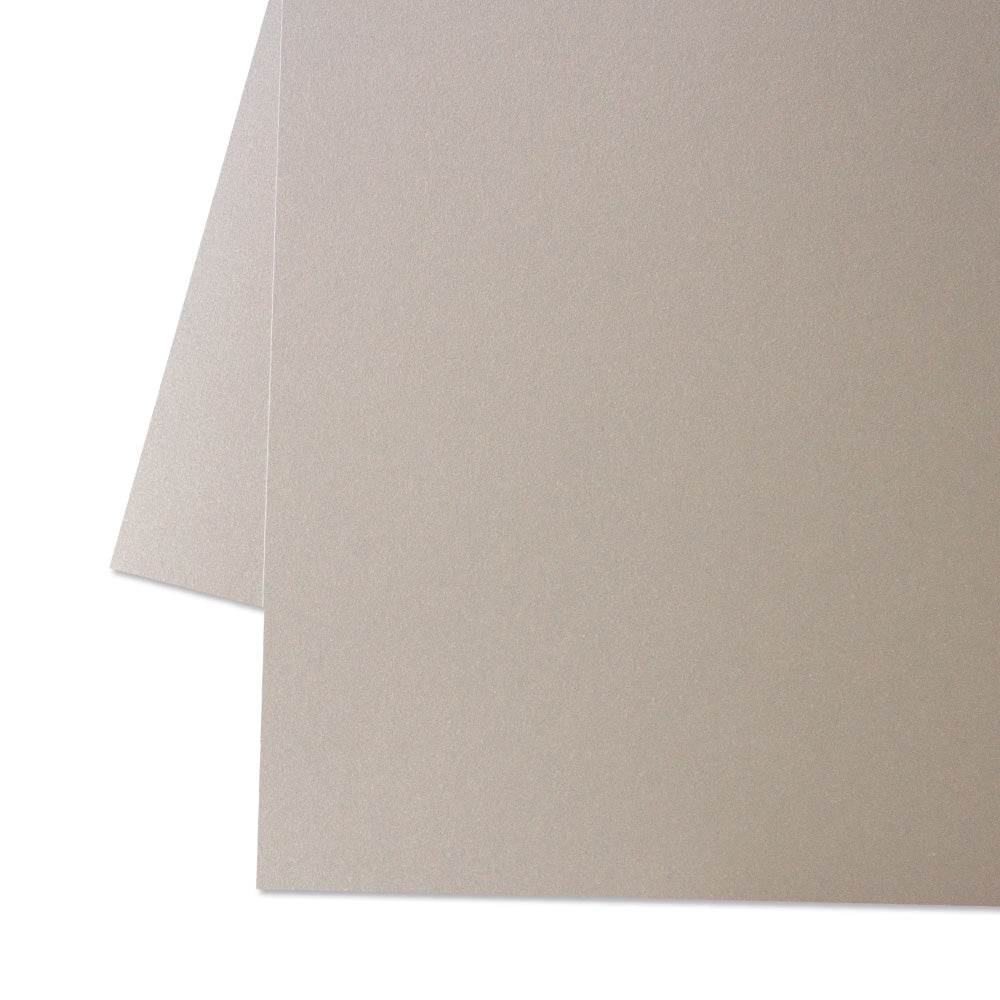 Cartulina PREMIUM Perlada Mintopía 12"x12" Shimmer Plata