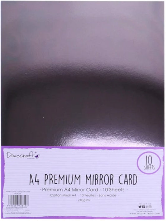 Pad de cartulinas espejo Premium A4 Mirror Gun Metal 10 hojas