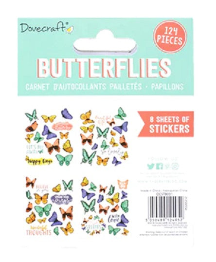 Dovecraft Sticker Book - Butterflies