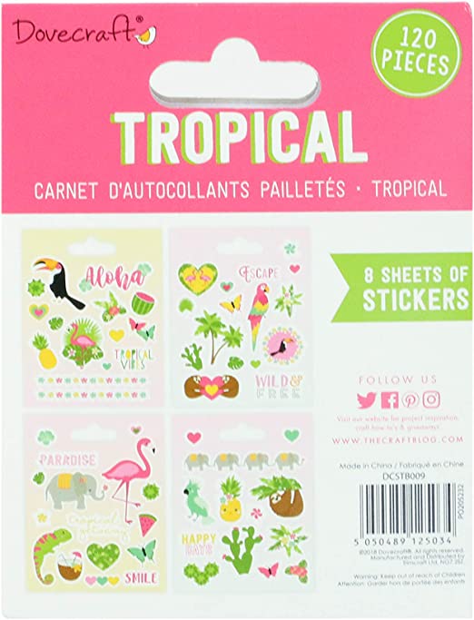 Dovecraft Sticker Book - Tropical