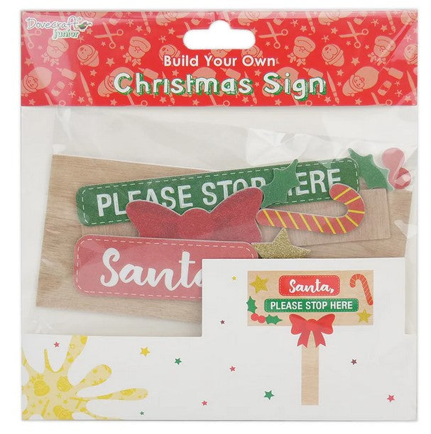 Dovecraft Set Christmas Sign Stop Here