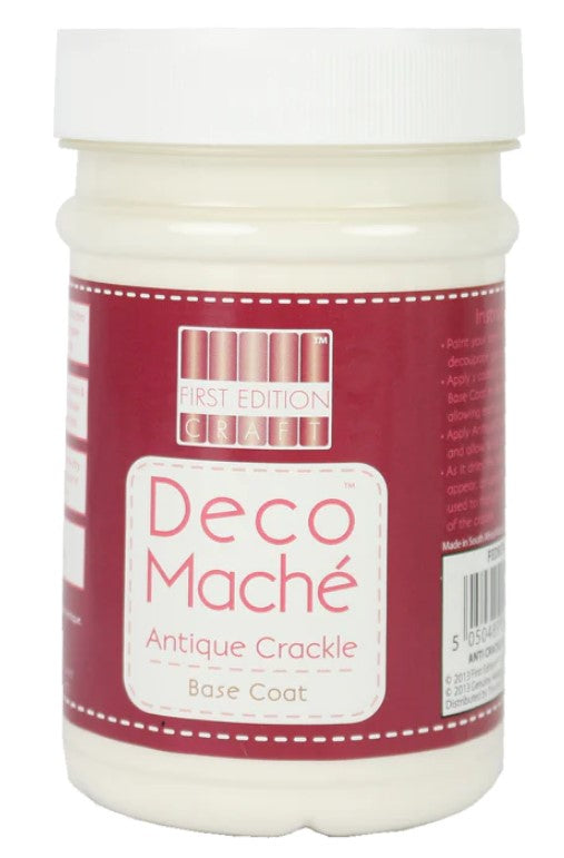 First Edition Deco Mache Antique Crackle Base LG