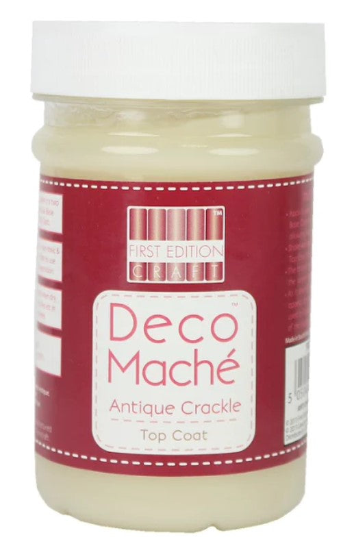 First Edition Deco Mache Antique Crackle Top LG
