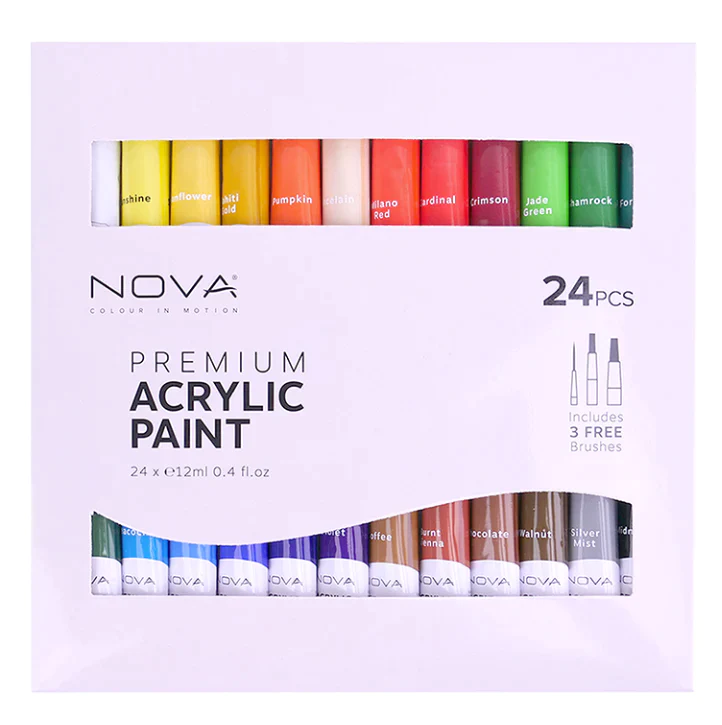 Nova Acrylic Paints 24 Set