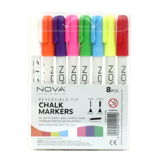 Nova 8 Large Chalk Markers