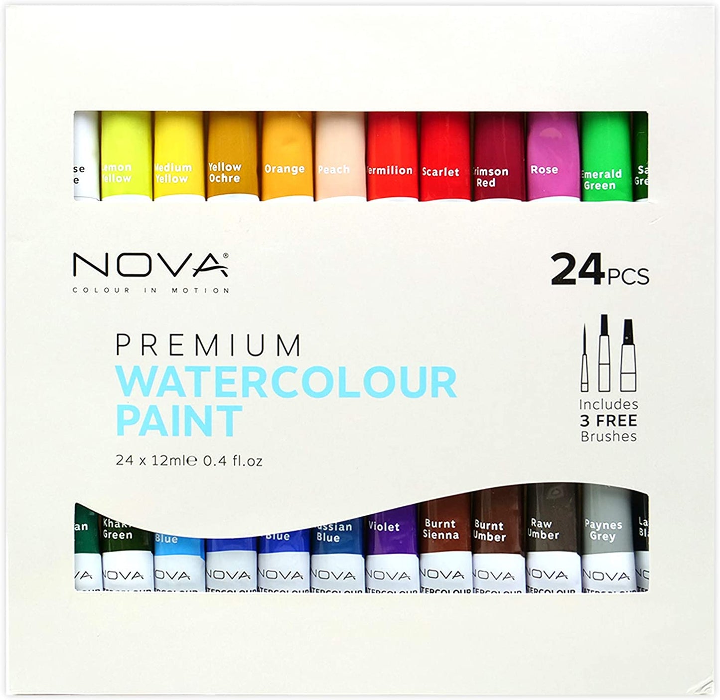 Nova 24 Watercolour Paints