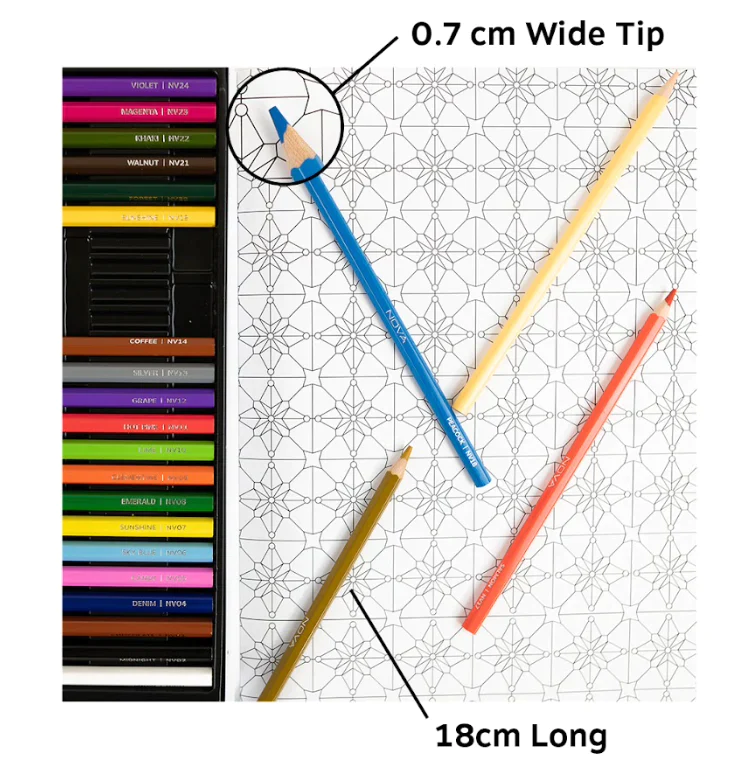 Nova 48 Piece Colouring Pencils