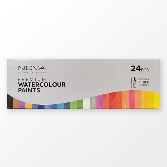 Set de acuarelas Premium Nova 24 colores