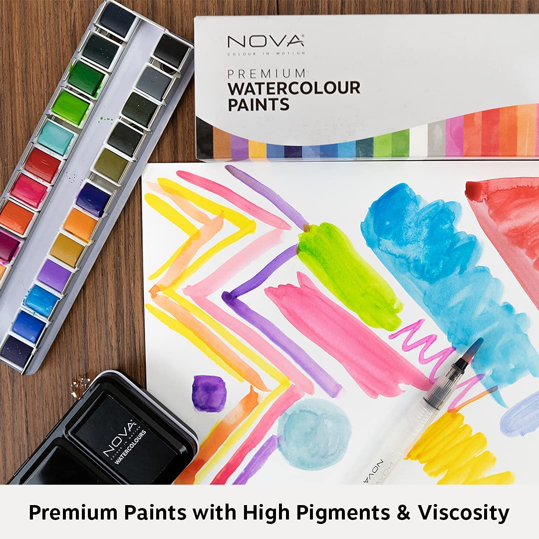 Nova 24 Piece Watercolour Paints CraftersB2B   NVMXM022 3 