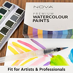 Nova 24 Piece Watercolour Paints