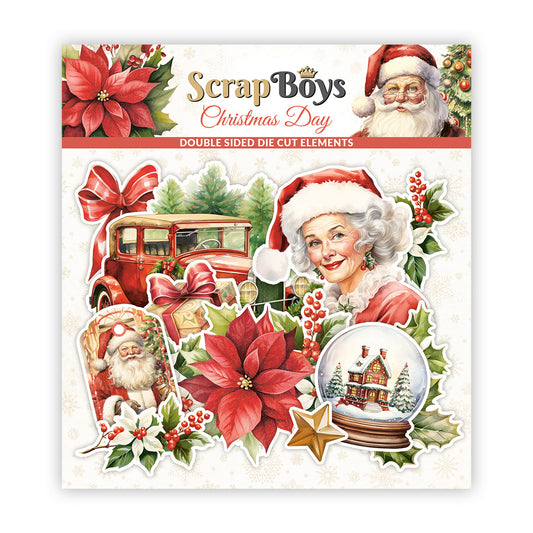 Set de die cuts Scrap Boys colección Christmas Day 43 pcs