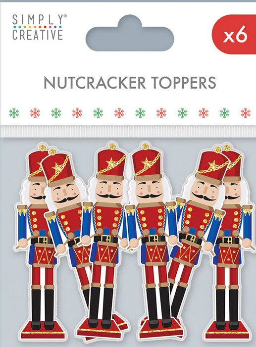 Simply Creative Christmas Basics Nutcracker Card Toppers 6 pcs