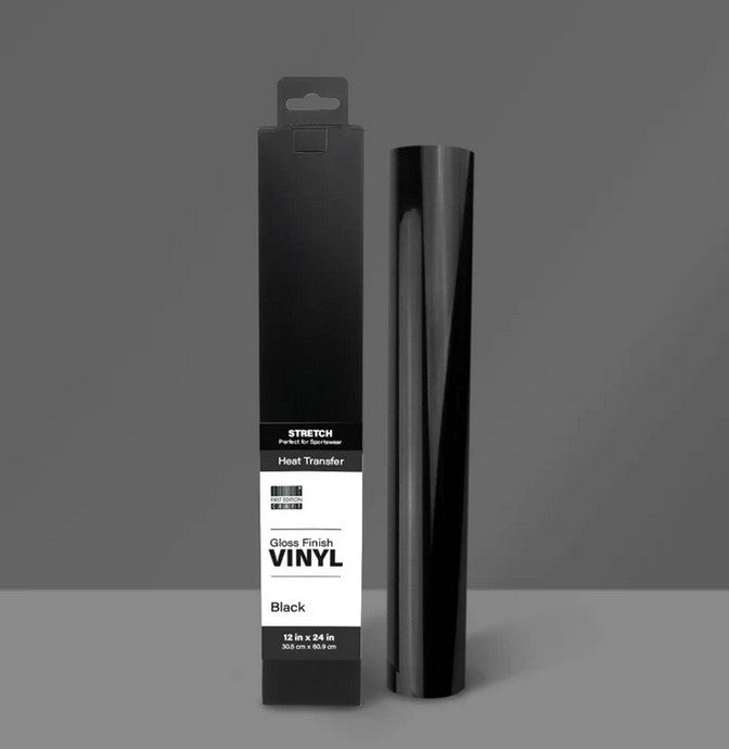 Stretchable textile vinyl First Edition 30,5x61 cm Gloss Black ...