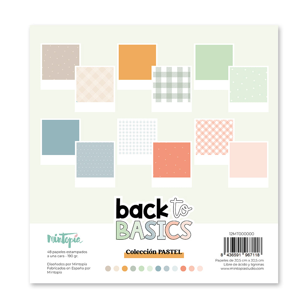 Stack 12x12" Pastel Back to Basics