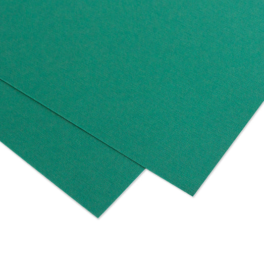Cartulina PREMIUM Textura Tela Mintopía 12x12" Verde Inglés
