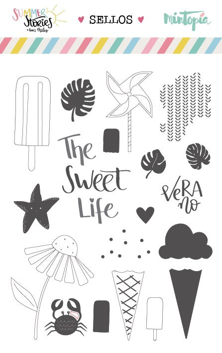 Set de sellos The sweet Life